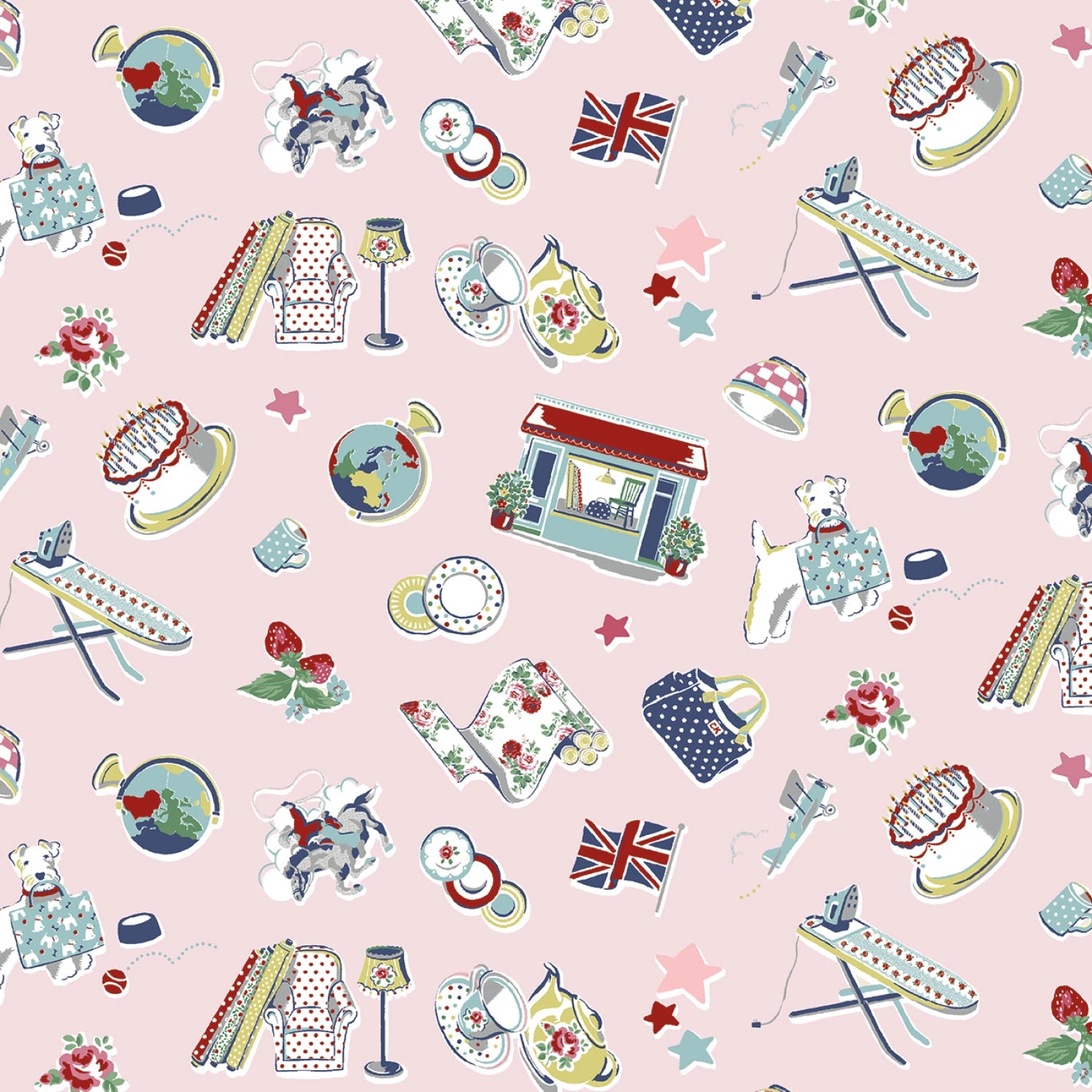 Manufacturer: Riley Blake Designs
Designer: Cath Kidston
Collection: Cath Kidston Signature Collection
Print Name: Icons in Pink
Material: 100% Cotton
Weight: Quilting
SKU: C18371R-PINK
Width: 44 inches