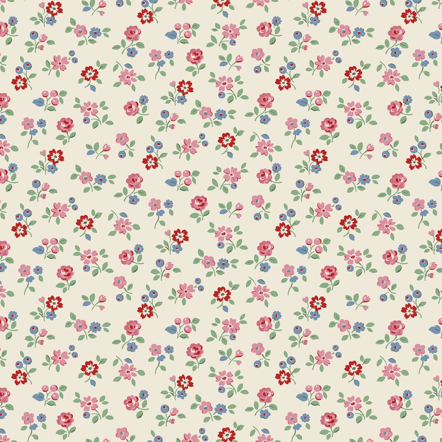 Manufacturer: Riley Blake Designs
Designer: Cath Kidston
Collection: Cath Kidston Signature Collection
Print Name: Arlington Ditsy in Cream
Material: 100% Cotton
Weight: Quilting
SKU: C18373R-CREAM
Width: 44 inches