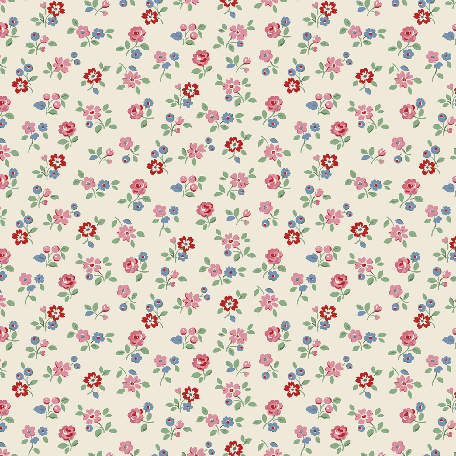 Manufacturer: Riley Blake Designs
Designer: Cath Kidston
Collection: Cath Kidston Signature Collection
Print Name: Arlington Ditsy in Cream
Material: 100% Cotton
Weight: Quilting
SKU: C18373R-CREAM
Width: 44 inches