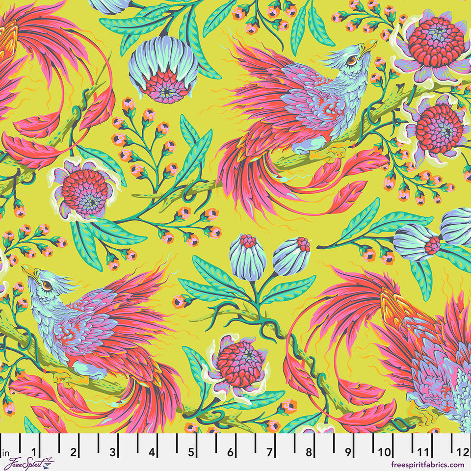 Manufacturer: FreeSpirit Fabrics
Designer: Tula Pink
Collection: Legendary Cotton Lawn
Print Name: Hot Wings in Apple COTTON LAWN
Material: 100% Cotton Lawn
Weight: Quilting
SKU: CLTP001.APPLE
Width: 54/55 inches