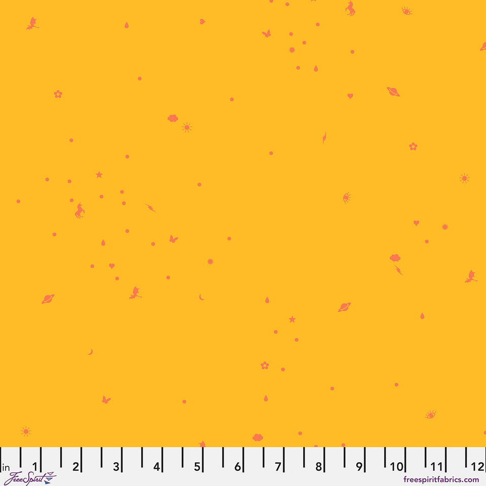 Manufacturer: FreeSpirit Fabrics
Designer: Tula Pink
Collection: Legendary Cotton Lawn
Print Name: Charmed in Dandelion COTTON LAWN
Material: 100% Cotton Lawn
Weight: Quilting
SKU: CLTP005.DANDELION
Width: 54/55 inches