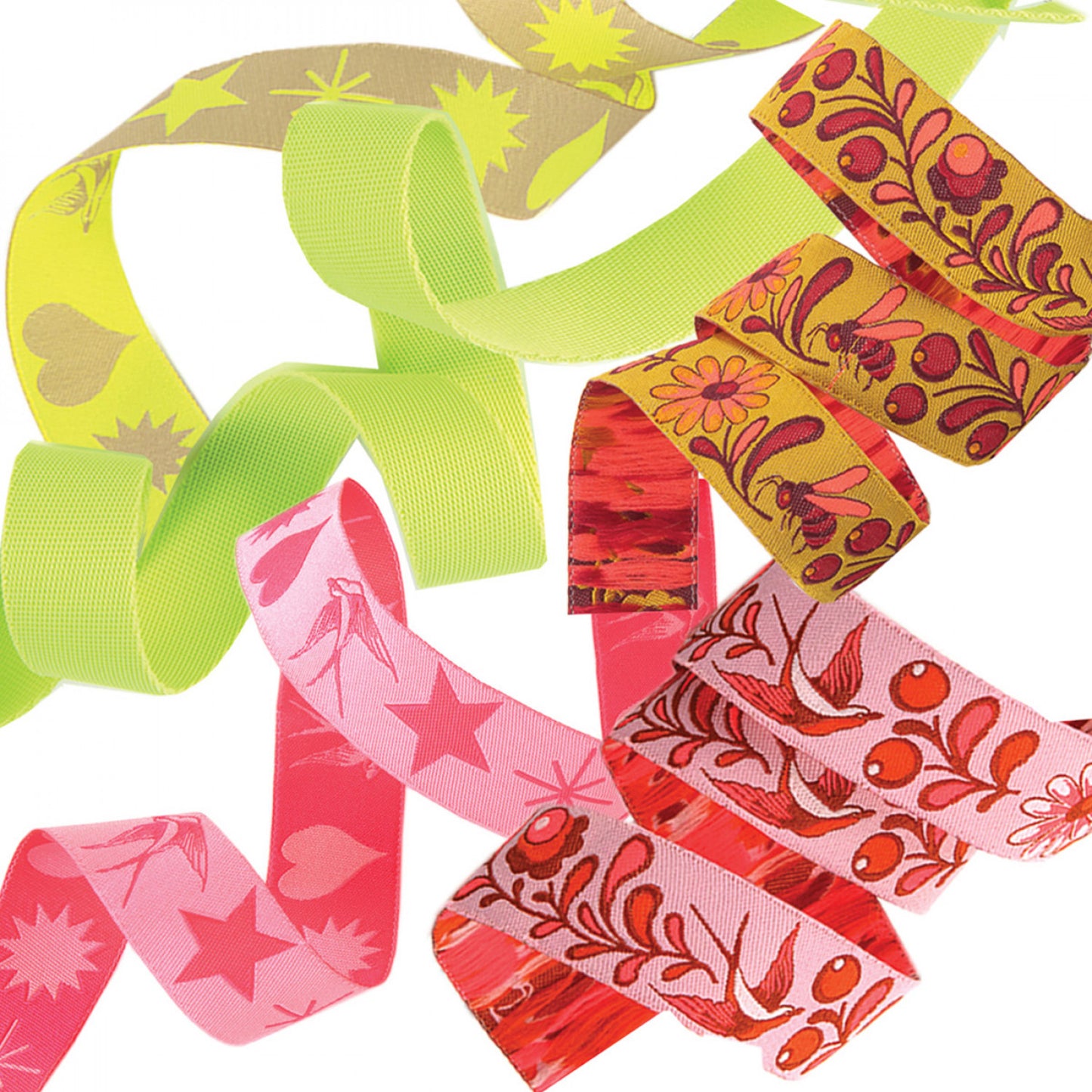 Renaissance Ribbons - Tula Pink Moonglow Designer Ribbon/Webbing Pack