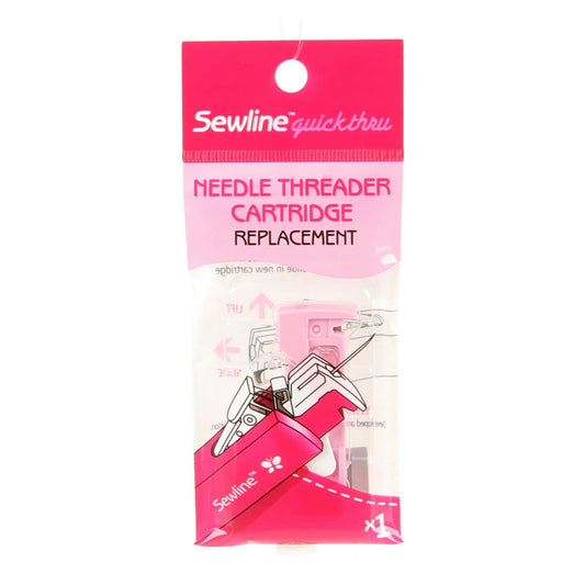 Sewline's Quick Thru' Needle Threader Cartridge Replacement fits the Sewline Sure Guide LN Needle Threader. (FAB50036) Cartridge replaces the fine thread guide pin that can be damaged or broken with incorrect use. Mechanism is easy to replace.