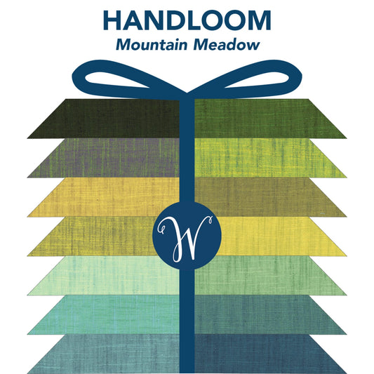 This Factory Cut FAT QUARTER BUNDLE contains 16 Fat Quarters in the Mountain Meadow Colorway from Handloom by Tara Faughnan for Windham Fabrics.

Manufacturer: Windham Fabrics
Designer: Tara Faughnan
Collection: Handloom
Material: 100% Cotton Woven
Weight: Quilting
