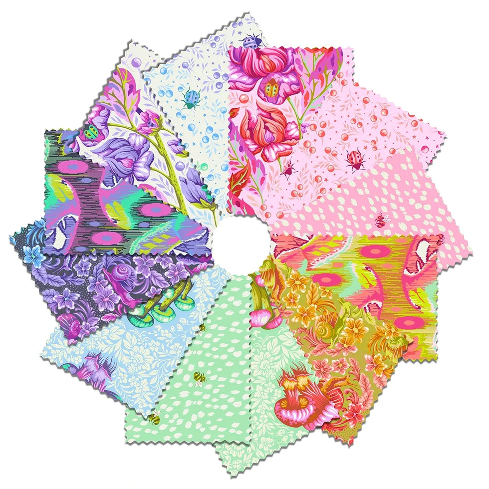 This FULL YARD Bundle contains 12 quilting cotton prints from Down to Earth by Tula Pink for Freespirit Fabrics.

Manufacturer: Freespirit Fabrics
Designer: Tula Pink
Collection: Down to Earth
Material: 100% Cotton
Weight: Quilting