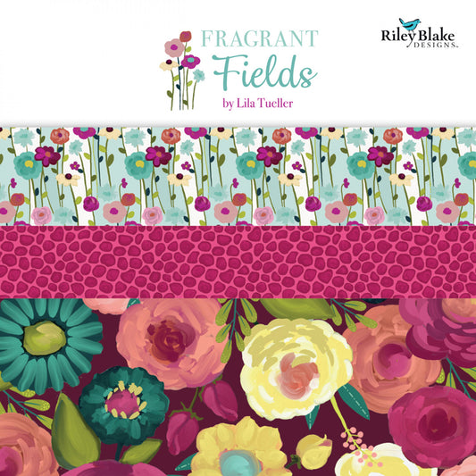 This factory cut FAT QUARTER BUNDLE contains 21 quilting cotton prints from Fragrant Fields by Lila Tueller for Riley Blake Designs.

Manufacturer: Riley Blake Designs
Designer: Lila Tueller
Collection: Fragrant Fields
Material: 100% Cotton
Weight: Quilting