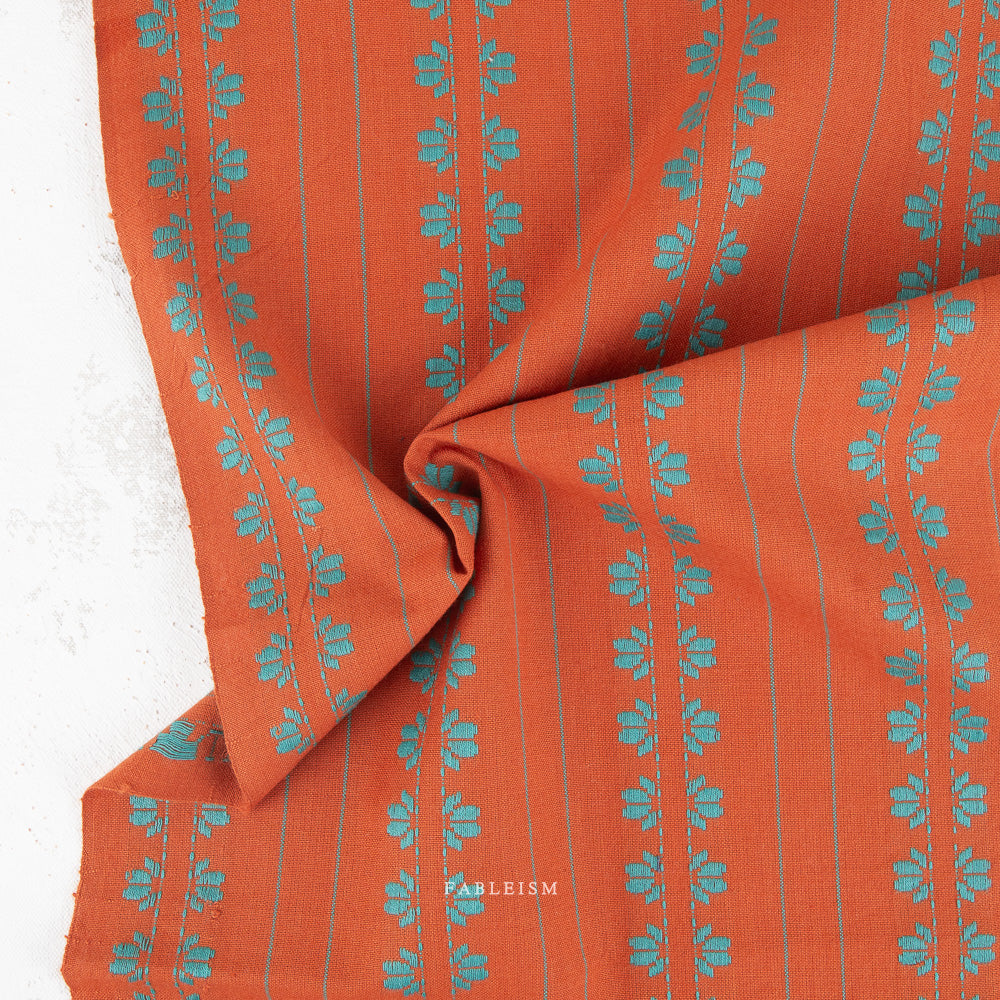 Manufacturer: Fableism Supply Co.
Designer: Fableism Supply Co.
Collection: Happy Camper
Print Name: Deco Stripe in Trail
Material: 100% Cotton Woven
SKU: HCR-04-DEC-TRAIL
Width: 44 inches