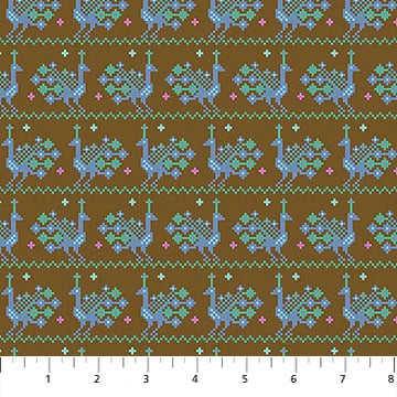Manufacturer: Anna Maria Textiles
Designer: Anna Maria Parry
Collection: Heiress
Print Name: Peacock in Bark
Material: 100% Cotton
Weight: Quilting
SKU: AMT1014-36V
Width: 44 inches