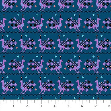 Manufacturer: Anna Maria Textiles
Designer: Anna Maria Parry
Collection: Heiress
Print Name: Peacock in Midnight
Material: 100% Cotton
Weight: Quilting
SKU: AMT1014-49L
Width: 44 inches