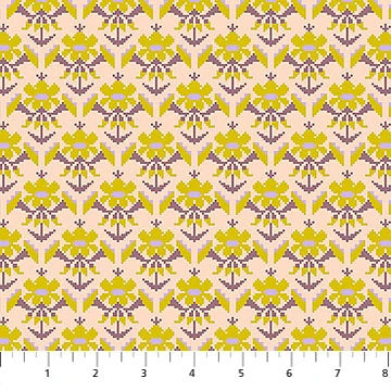 Manufacturer: Anna Maria Textiles
Designer: Anna Maria Parry
Collection: Heiress
Print Name: Posey in Attic
Material: 100% Cotton
Weight: Quilting
SKU: AMT1013-52V
Width: 44 inches