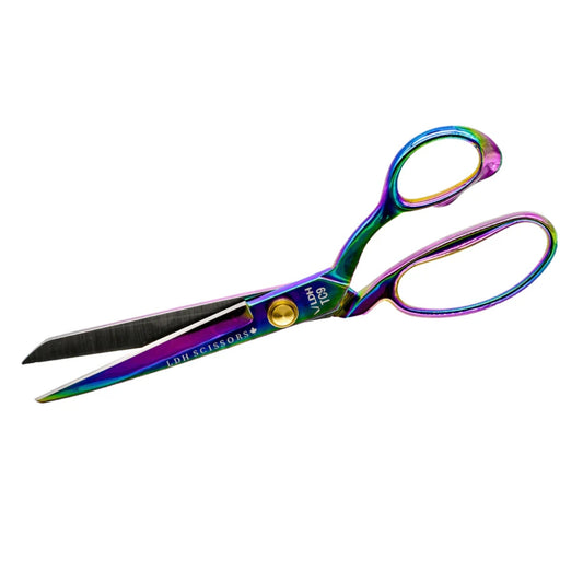 A beautiful addition to your tool collection, the stunning Prism Shears have become an iconic favourite!

The Prism Shears are crafted from industrial stainless steel and are based on the design and engineering of our some of our best-selling scissors.

These scissors go through a process called electroplating, which fuses a metal coating on the scissors and creates the prism colour effect; every pair of scissors has the inside of the blade manually covered so they are not coated. 