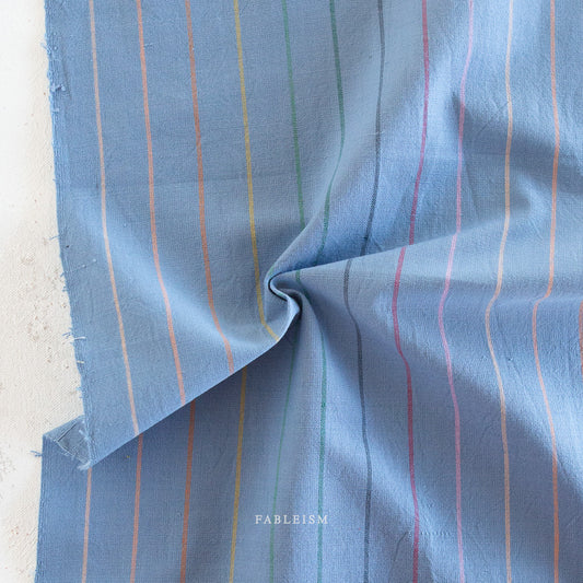 Manufacturer: Fableism Supply Co.
Designer: Fableism Supply Co.
Collection: Lucky Loom
Print Name: Skinny Stripe in Luna (Reversible)
Material: 100% Cotton Woven
SKU: LL-03-SKS-LUNA
Width: 44 inches