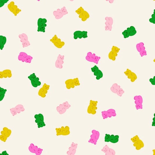 Manufacturer: Ruby Star Society
Designer: Kimberly Kight
Collection: Merry Happy
Print Name: Merry Gummies in Natural
Material: 100% Cotton
Weight: Quilting
SKU: RS3104-11
Width: 44 inches