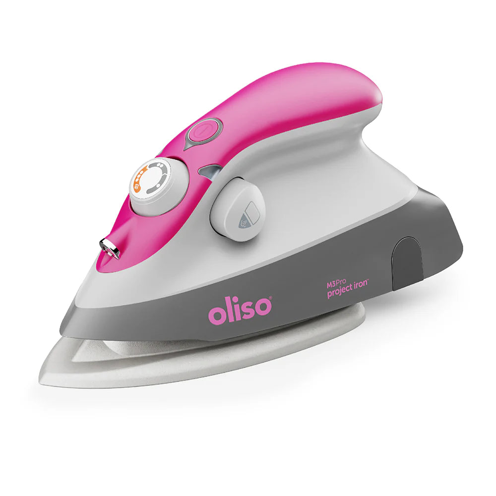 Hello! Meet the new Oliso M3Pro Project Iron – tailor-made for sewing, quilting, and crafting, with the performance of a full-size iron in a sleek, compact design. Elevate your pressing and ironing performance with its innovative features.