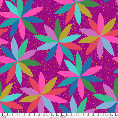 Manufacturer: FreeSpirit Fabrics
Designer: Anna Maria Horner
Collection: AM Loves HUE
Print Name: Cartwheels in Mai Tai
Material: 100% Cotton
Weight: Quilting 
SKU: PWAH127.MAITAI
Width: 44 inches