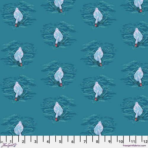Manufacturer: FreeSpirit Fabrics Designer: Anna Maria Horner Collection: Good Gracious Print Name: Swanmore in Afternoon Material: 100% Cotton  Weight: Quilting  SKU: PWAH224.AFTERNOON Width: 44 inches