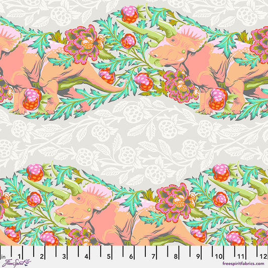 Manufacturer: FreeSpirit Fabrics Designer: Tula Pink Collection: Roar! Print Name: Trifecta in Blush Material: 100% Cotton  Weight: Quilting  SKU: PWTP223.BLUSH Width: 44 inches
