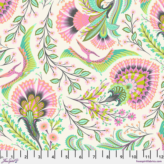 Manufacturer: FreeSpirit Fabrics Designer: Tula Pink Collection: Roar! Print Name: Wing It in Blush Material: 100% Cotton  Weight: Quilting  SKU: PWTP225.BLUSH Width: 44 inches