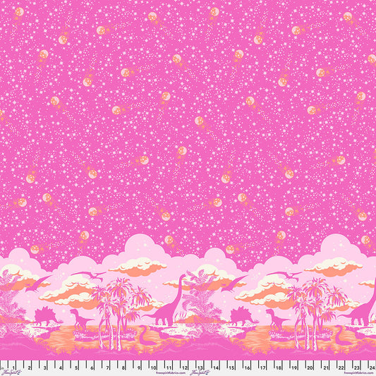 Manufacturer: FreeSpirit Fabrics Designer: Tula Pink Collection: Roar! Print Name: Meteor Shower in Blush Material: 100% Cotton  Weight: Quilting  SKU: PWTP226.BLUSH Width: 44 inches