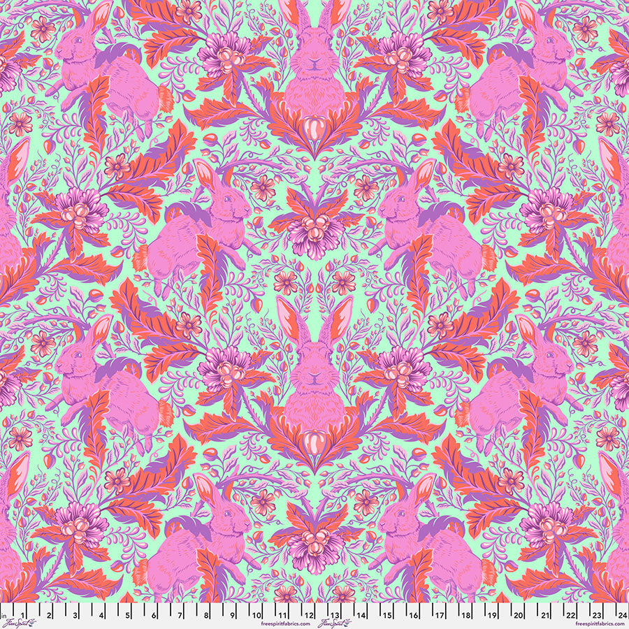 Manufacturer: FreeSpirit Fabrics
Designer: Tula Pink
Collection: Full Moon Forest II
Print Name: Hoppy Go Luck in Blossom
Material: 100% Cotton 
Weight: Quilting 
SKU: PWTP246.BLOSSOM
Width: 44 inches