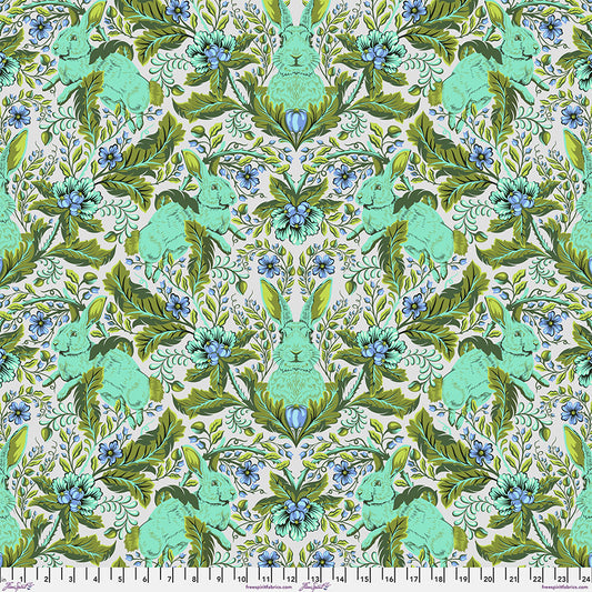 Manufacturer: FreeSpirit Fabrics
Designer: Tula Pink
Collection: Full Moon Forest II
Print Name: Hoppy Go Luck in Starlight
Material: 100% Cotton 
Weight: Quilting 
SKU: PWTP246.STARLIGHT
Width: 44 inches