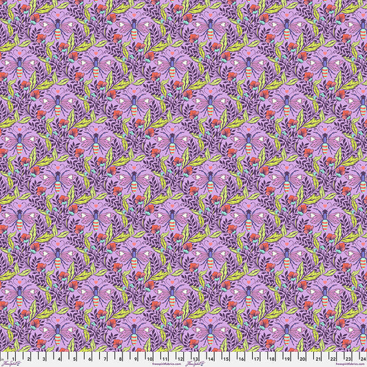 Manufacturer: FreeSpirit Fabrics
Designer: Tula Pink
Collection: Full Moon Forest II
Print Name: Shake Your Honey Maker in Blossom
Material: 100% Cotton 
Weight: Quilting 
SKU: PWTP248.BLOSSOM
Width: 44 inches