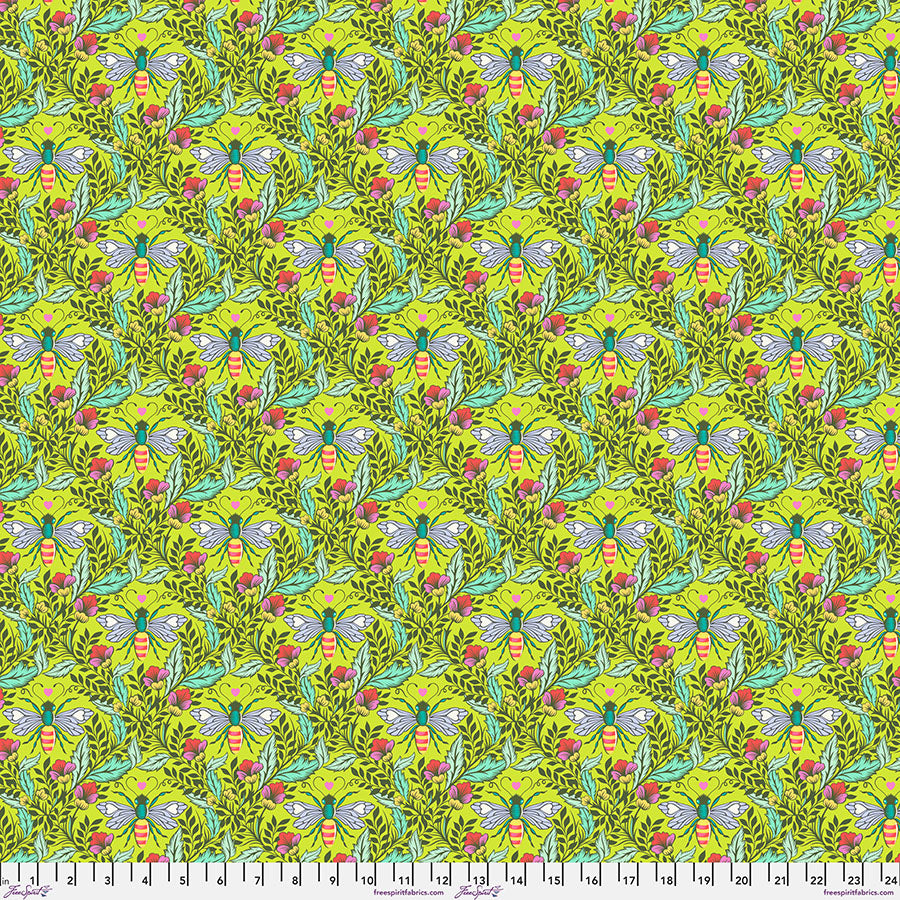 Manufacturer: FreeSpirit Fabrics
Designer: Tula Pink
Collection: Full Moon Forest II
Print Name: Shake Your Honey Maker in Enchanted
Material: 100% Cotton 
Weight: Quilting 
SKU: PWTP248.ENCHANTED
Width: 44 inches