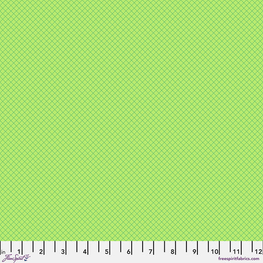 Manufacturer: FreeSpirit Fabrics
Designer: Tula Pink
Collection: True Colors 2025
Print Name: On The Grid in Apple
Material: 100% Cotton
Weight: Quilting
SKU: PWTP255.APPLE
Width: 44 inches