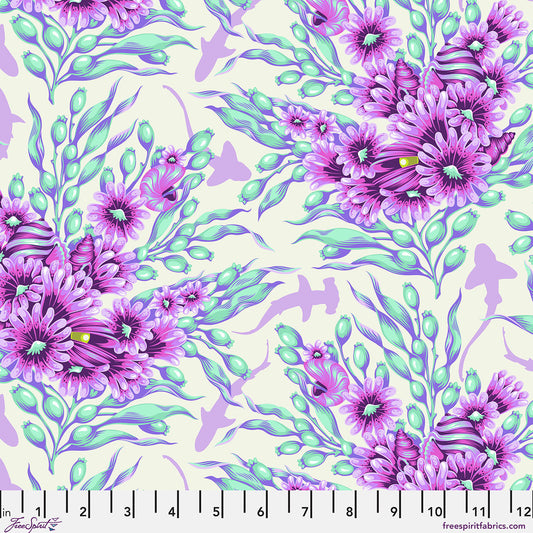 Manufacturer: FreeSpirit Fabrics
Designer: Tula Pink
Collection: Floral Reef
Print Name: Shadow Sharks in Ultraviolet
Material: 100% Cotton
Weight: Quilting
SKU: PWTP267.ULTRAVIOLET
Width: 44 inches