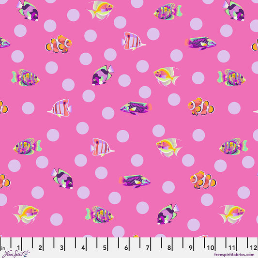 Manufacturer: FreeSpirit Fabrics
Designer: Tula Pink
Collection: Floral Reef
Print Name: School Crossing in Delphine
Material: 100% Cotton
Weight: Quilting
SKU: PWTP268.DELPHINE
Width: 44 inches