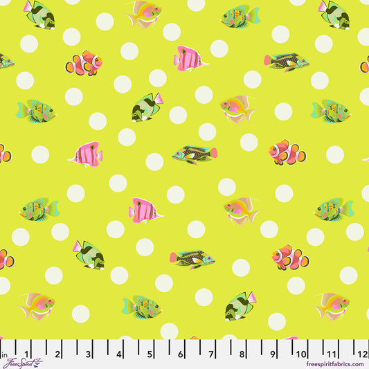 Manufacturer: FreeSpirit Fabrics
Designer: Tula Pink
Collection: Floral Reef
Print Name: School Crossing in Seagrass
Material: 100% Cotton
Weight: Quilting
SKU: PWTP268.SEAGRASS
Width: 44 inches