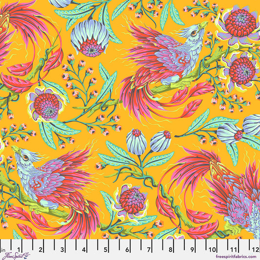 Manufacturer: FreeSpirit Fabrics
Designer: Tula Pink
Collection: Legendary
Print Name: Hot Wings in Dandelion
Material: 100% Cotton
Weight: Quilting
SKU: PWTP281.DANDELION
Width: 44 inches