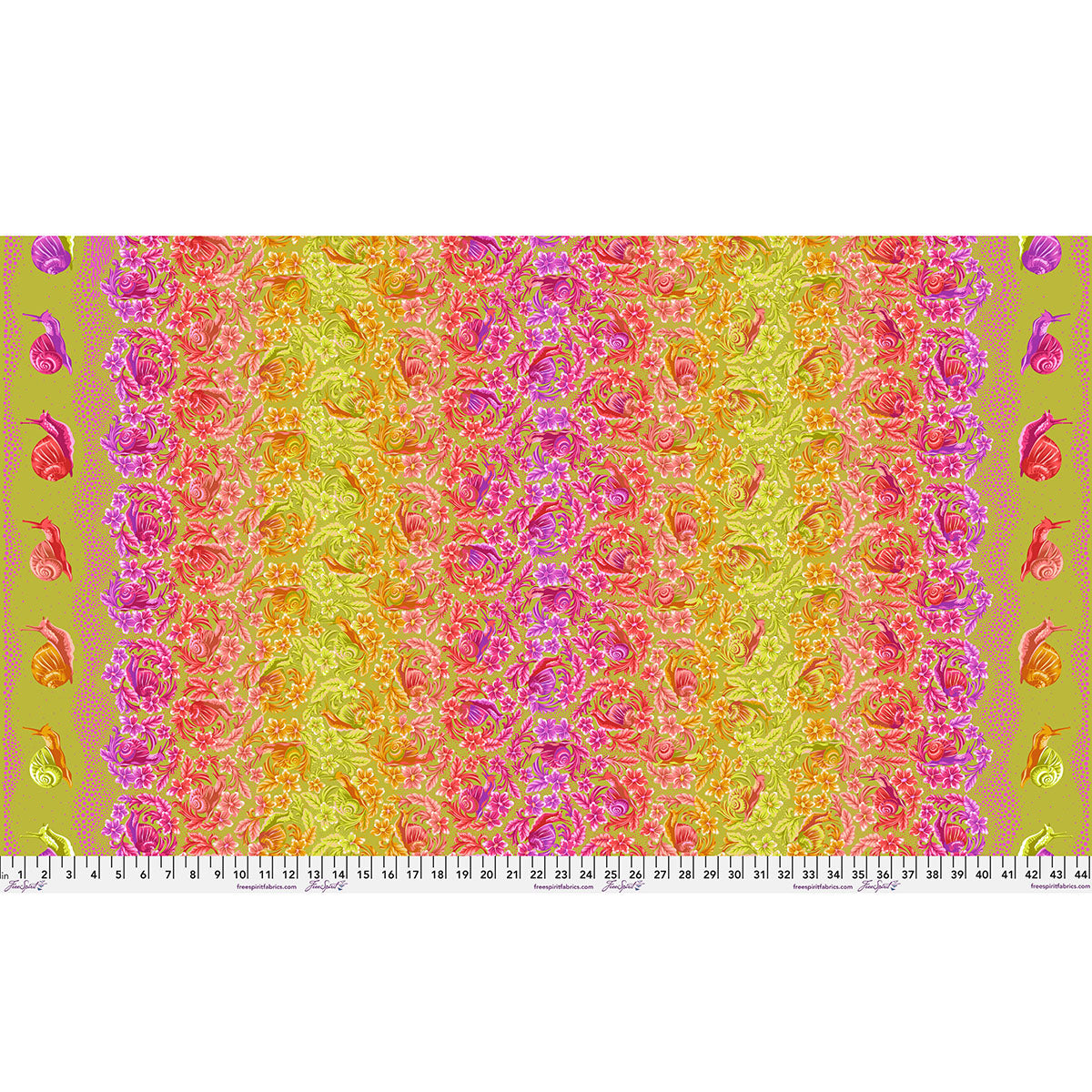 PREORDER || Tula Pink - Down To Earth - Snailed It! in Afterglow - MARCH 2027