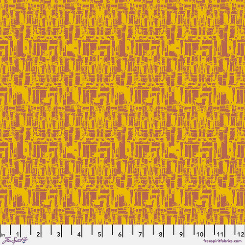 Manufacturer: FreeSpirit Fabrics Designer: Victoria Findlay Wolfe Collection: Next Door Garden Print Name: Crackle in Gold Material: 100% Cotton Weight: Quilting SKU: PWVF024.GOLD Width: 44 inches
