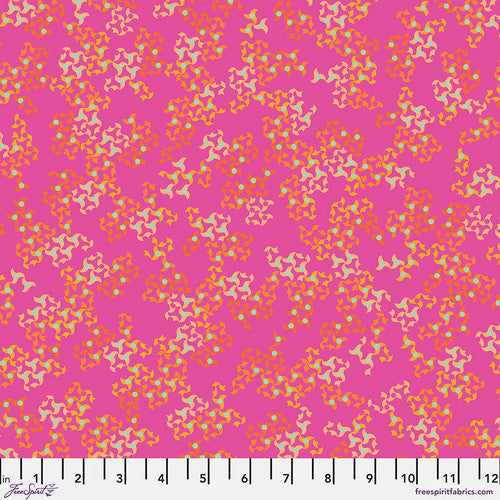 Manufacturer: FreeSpirit Fabrics Designer: Victoria Findlay Wolfe Collection: Next Door Garden Print Name: Meander in Pink Material: 100% Cotton Weight: Quilting SKU: PWVF027.PINK Width: 44 inches