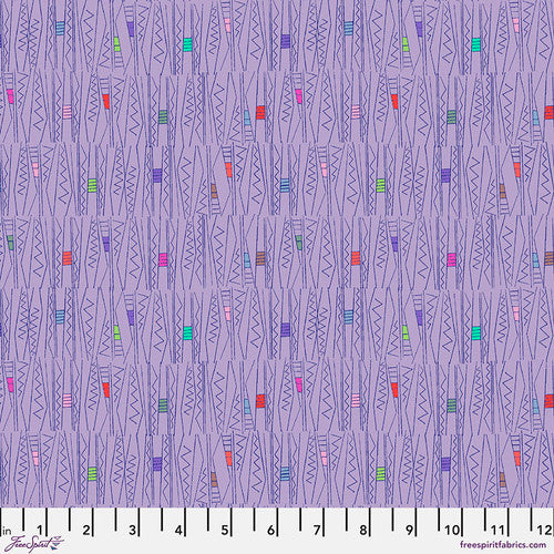 Manufacturer: FreeSpirit Fabrics Designer: Victoria Findlay Wolfe Collection: Next Door Garden Print Name: Hip in Lavender Material: 100% Cotton Weight: Quilting SKU: PWVF028.LAVENDER Width: 44 inches