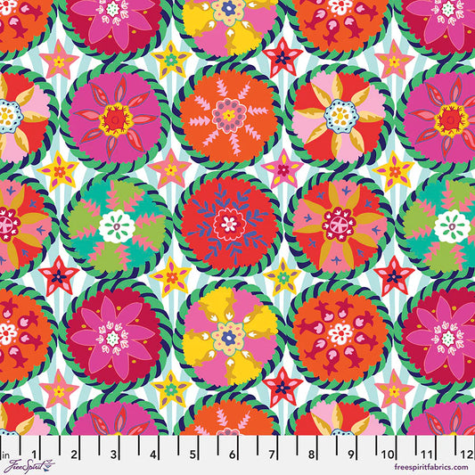 Manufacturer: FreeSpirit Fabrics Designer: Victoria Findlay Wolfe Collection: Next Door Garden Print Name: Festoon in Multi Material: 100% Cotton Weight: Quilting SKU: PWVF031.MULTI Width: 44 inches