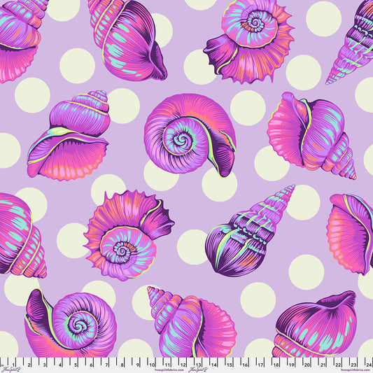 Manufacturer: FreeSpirit Fabrics
Designer: Tula Pink
Collection: Floral Reef
Print Name: Big Shelly in Ultraviolet Wideback
Material: 100% Cotton
Weight: Quilting
SKU: QBTP021.ULTRAVIOLET
Width: 108 inches