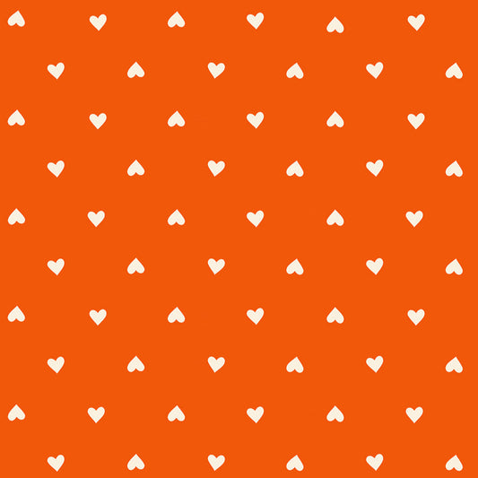 Manufacturer: Ruby Star Society
Designer: Melody Miller
Collection: Trinketry
Print Name: Hearts in Goldfish
Material: 100% Cotton
Weight: Quilting
SKU: RS0091-28
Width: 44 inches