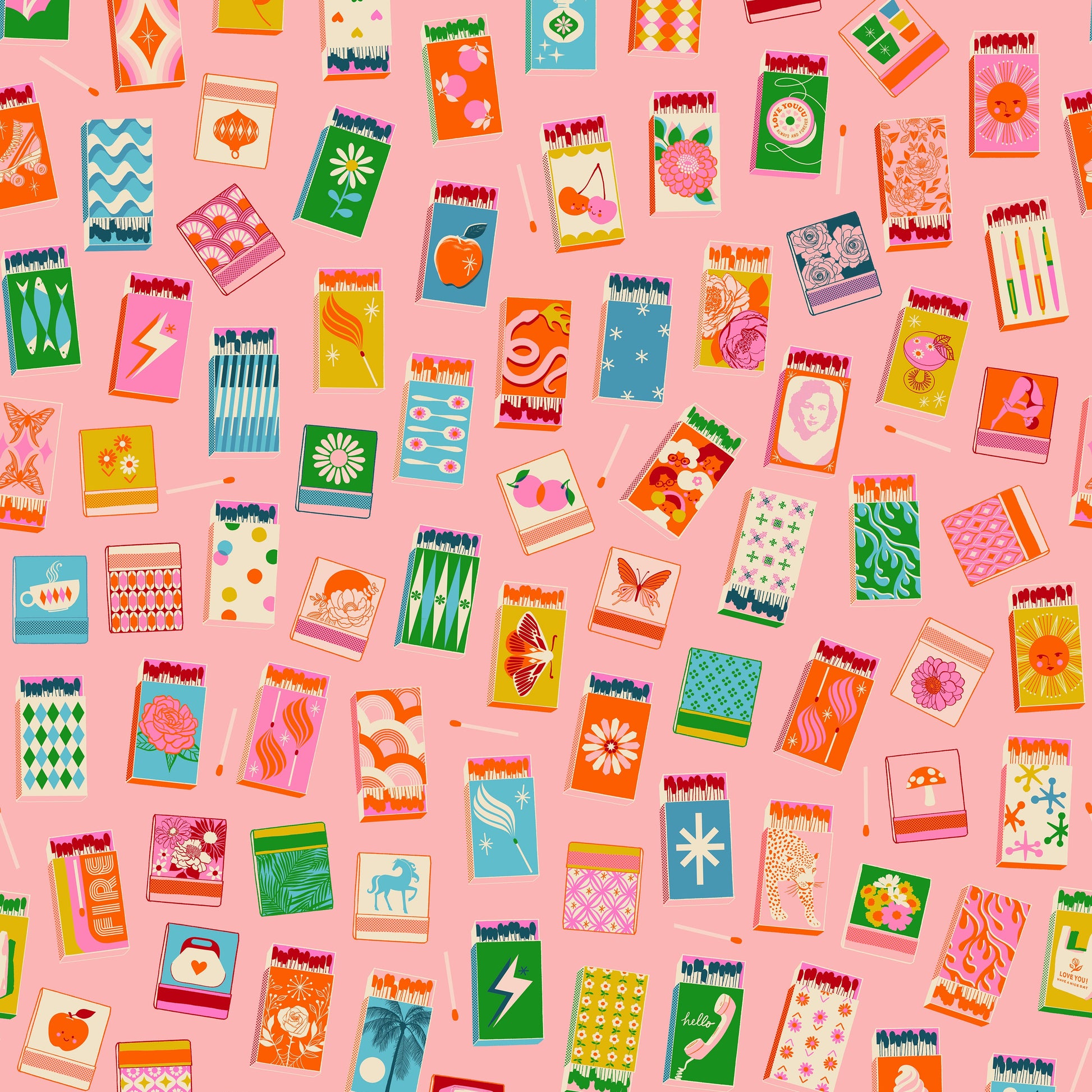 Manufacturer: Ruby Star Society
Designer: Melody Miller
Collection: Trinketry
Print Name: Matchmaker in Balmy
Material: 100% Cotton
Weight: Quilting 
SKU: RS0109-13
Width: 44 inches