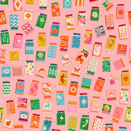 Manufacturer: Ruby Star Society
Designer: Melody Miller
Collection: Trinketry
Print Name: Matchmaker in Balmy
Material: 100% Cotton
Weight: Quilting 
SKU: RS0109-13
Width: 44 inches