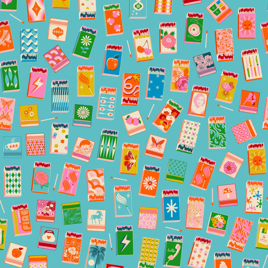 Manufacturer: Ruby Star Society
Designer: Melody Miller
Collection: Trinketry
Print Name: Matchmaker in Turquoise
Material: 100% Cotton
Weight: Quilting 
SKU: RS0109-18
Width: 44 inches