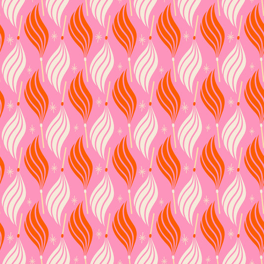 Manufacturer: Ruby Star Society
Designer: Melody Miller
Collection: Trinketry
Print Name: Lit in Flamingo
Material: 100% Cotton
Weight: Quilting 
SKU: RS0113-15
Width: 44 inches