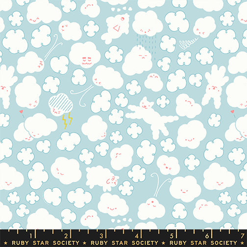 Manufacturer: Ruby Star Society
Designer: Rashida Coleman-Hale
Collection: Float
Print Name: Cloudy in Lily Pad
Material: 100% Cotton
Weight: Quilting
SKU: RS1144-15
Width: 44 inches