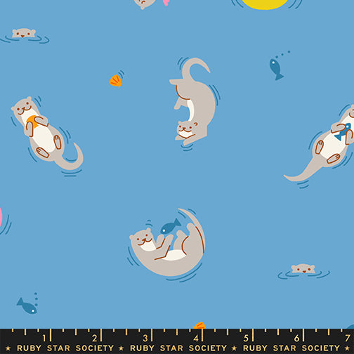 Manufacturer: Ruby Star Society
Designer: Rashida Coleman-Hale
Collection: Float
Print Name: Otterly in Ripple
Material: 100% Cotton
Weight: Quilting
SKU: RS1145-15
Width: 44 inches