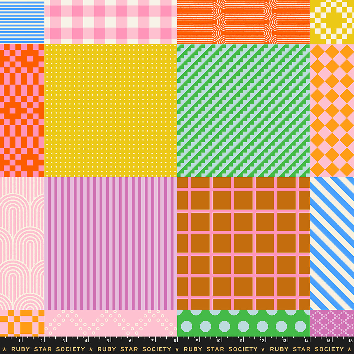 Manufacturer: Ruby Star Society
Designer: Rashida Coleman-Hale
Collection: Float
Print Name: Sampler Cheater in Posy
Material: 100% Cotton
Weight: Quilting
SKU: RS1149-12
Width: 44 inches