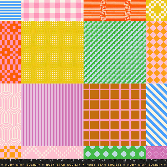 Manufacturer: Ruby Star Society
Designer: Rashida Coleman-Hale
Collection: Float
Print Name: Sampler Cheater in Posy
Material: 100% Cotton
Weight: Quilting
SKU: RS1149-12
Width: 44 inches