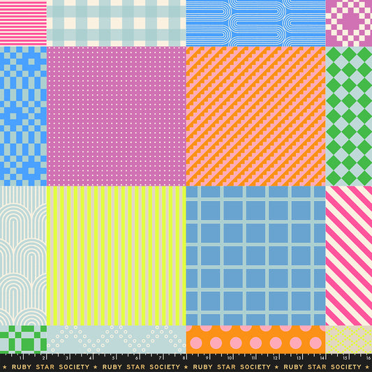 Manufacturer: Ruby Star Society
Designer: Rashida Coleman-Hale
Collection: Float
Print Name: Sampler Cheater in Lily Pad
Material: 100% Cotton
Weight: Quilting
SKU: RS1149-14
Width: 44 inches