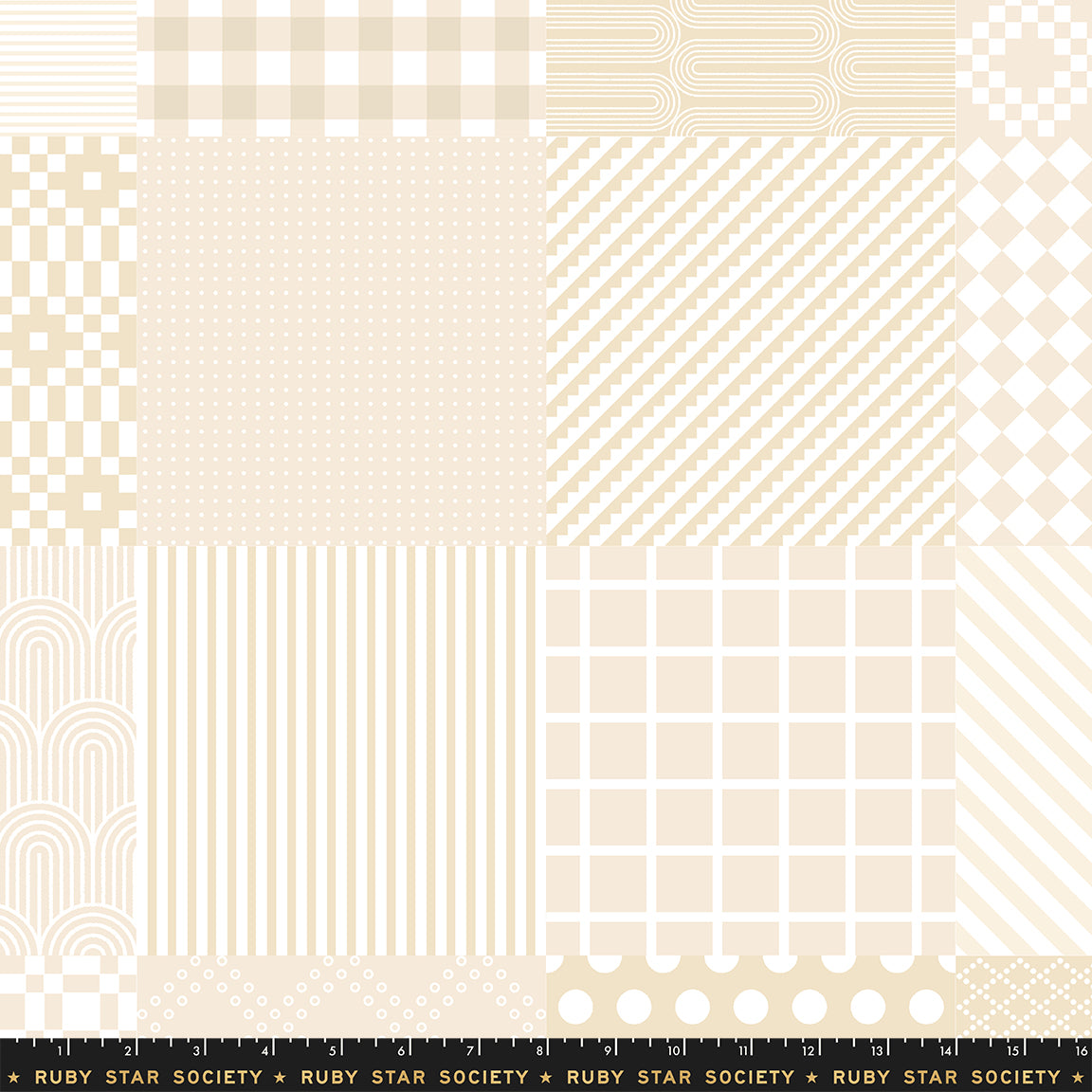 Manufacturer: Ruby Star Society
Designer: Rashida Coleman-Hale
Collection: Float
Print Name: Sampler Cheater in Parchment
Material: 100% Cotton
Weight: Quilting
SKU: RS1149-15
Width: 44 inches