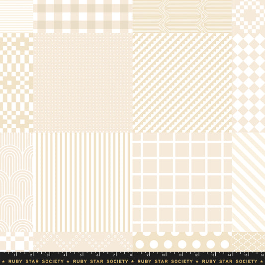 Manufacturer: Ruby Star Society
Designer: Rashida Coleman-Hale
Collection: Float
Print Name: Sampler Cheater in Parchment
Material: 100% Cotton
Weight: Quilting
SKU: RS1149-15
Width: 44 inches